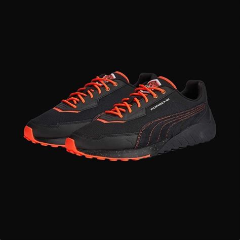 Chaussure Porsche 911 Rallye Speedfusion Puma Sneaker Noir Orange