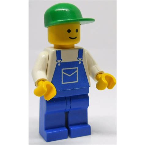 LEGO Worker, Blue Overalls, Green Cap Minifigure | Brick Owl - LEGO ...