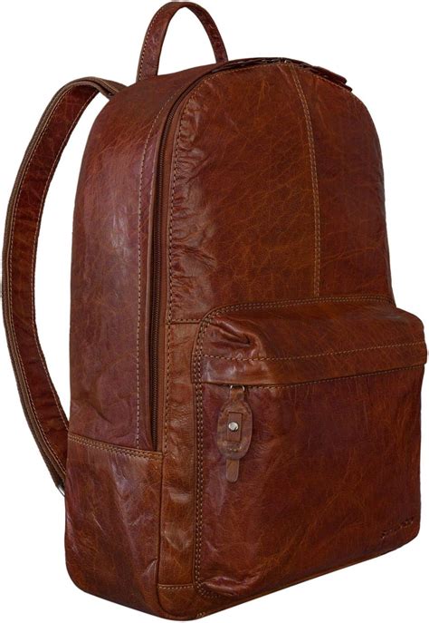 STILORD Marley Leather Rucksack Laptop Bag Backpack Large Daypack