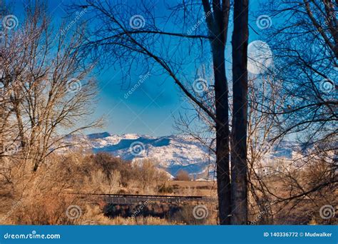 Grand Valley Colorado Winter Landscape Stock Photo Image Of Long