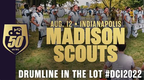 Madison Scouts Drum Lines Final Warm Up Of Dci2022 Youtube