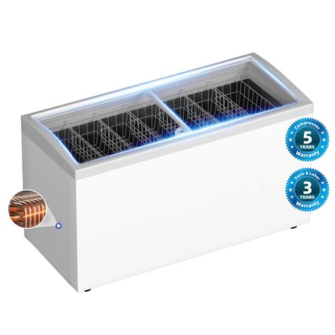 70 In 12 Tub Ice Cream Dipping Cabinet Display Freezer With Sliding Glass Door 20 Cu Ft Km