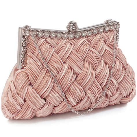 Wholesale Nude Crystal Evening Clutch Bag