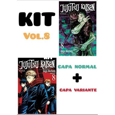 Kit Jujutsu Kaisen Vol 8 Capa Normal E Capa Variante Panini Novo