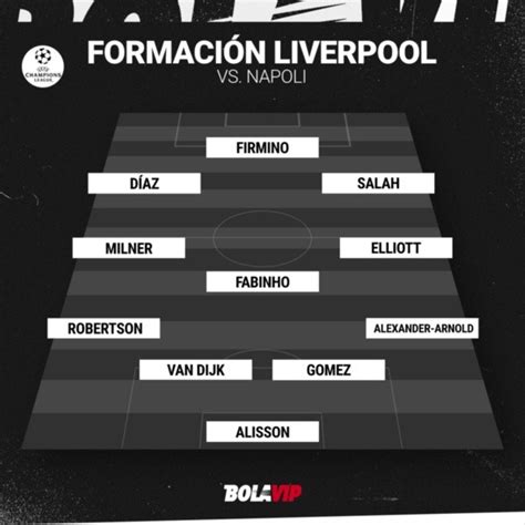 Napoli Vs Liverpool Alineaciones Para El Partido Por La Champions League