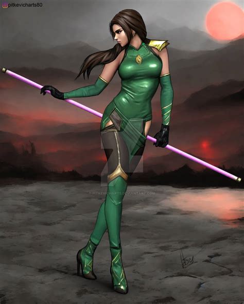 Fan art of my version JADE (Mortal Kombat 11) by Pitkevicharts on ...