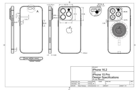 The Identifier And Detailed Dimensions Of The Iphone Pro Have Been