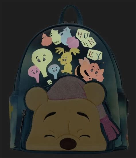 Mini Sac à Dos Disney Winnie L Ourson Winnie Endormi Rêves Bleu