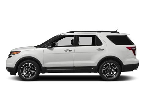 White Platinum Metallic Tri Coat 2015 Ford Explorer Used Suv For Sale