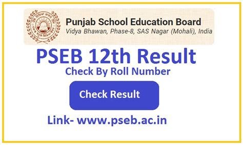 Pseb 12th Result 2023 Highlights Cutt Off Result Link Topper List