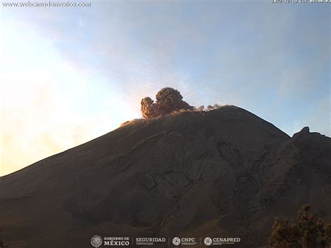 SkyAlert on Twitter Explosiones del Popocatépetl a las 2 50 h y 6 39