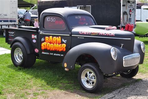 1941 Willys Pickup Gasser The Barnstormer Ron Malmsten Macs Motor City Garage