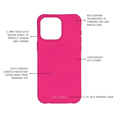 iPhone 15 Pro Max HOT PINK CASE – Zac+Gray