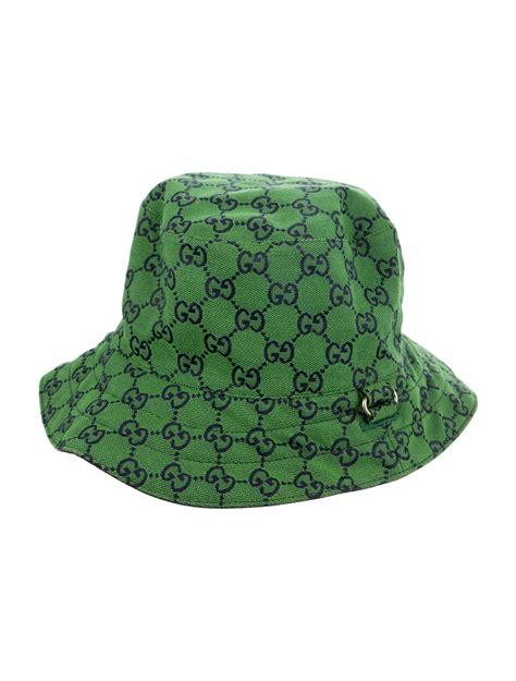 Gucci Reversible Bucket Hat Green Hats Accessories Guc1081119