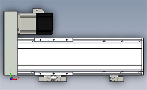 丝杆滑台 半封闭EH10 Lx C S150 BR P40 D3 STEP 模型图纸下载 懒石网