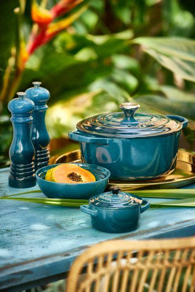 Le Creuset Mini Salt And Pepper Set Deep Teal Cm Buy Now At