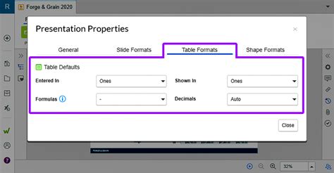 Presentation And Slide Properties Support Center