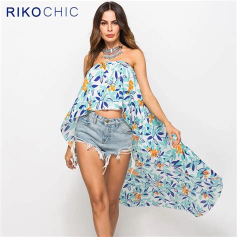 Rikochic Designer Assimetria Mulheres Camisa Strapless Sexy De Slash