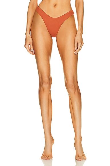 Haight Ribbed Leila Bikini Bottom In Basalt Fwrd