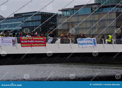 Dublin Ireland March 9 2019 Housing Crisis Protest Editorial Image Image Of Lower Rate