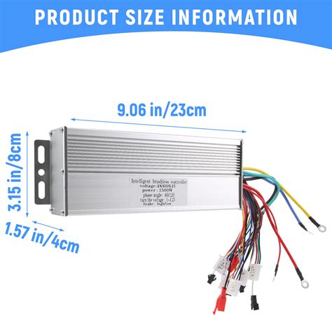 48v 60v 64v 1500w Brushless Controllerebike Controllerbldc Motor