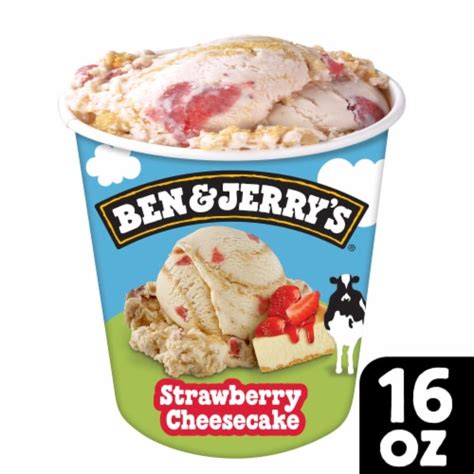 Ben Jerry S Strawberry Cheesecake Ice Cream Pint Oz Qfc