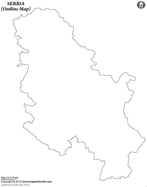 Serbia Map Outline | Blank Map of Serbia