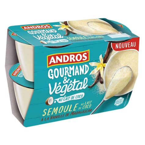 Semoule Au Lait De Coco Et La Vanille De Madagascar Andros G