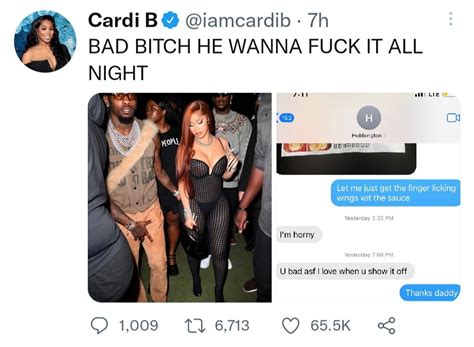 Cardi B Shares Message Her Horny Husband Offset Sent