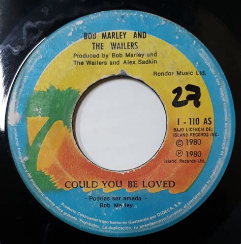 Bob Marley And The Wailers Could You Be Loved 1984 Vinyl Discogs