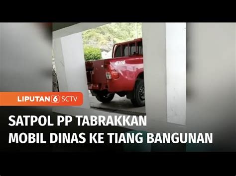 Viral Satpol PP Kota Padang Panjang Dengan Sengaja Tabrakkan Mobil