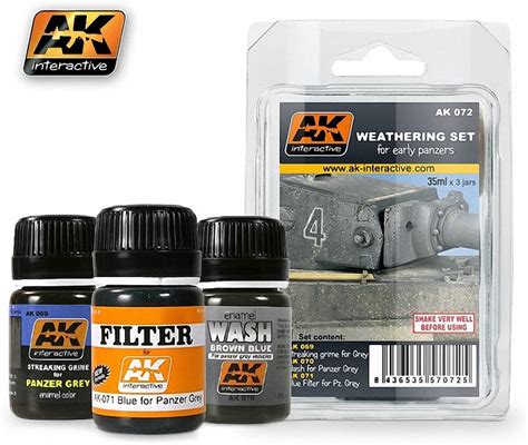 Texture Early Panzers Weathering Set Ak Interactive