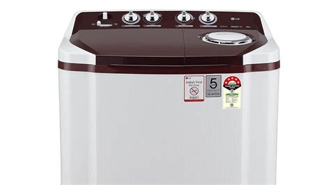 Lg 8 5 Kg 5 Star Semi Automatic Top Load Washing Machine P8530sraz Burgundy Roller Jet