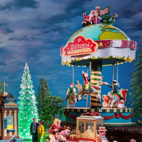 Lemax Carnival Sights And Sounds Yuletide Carousel 94525