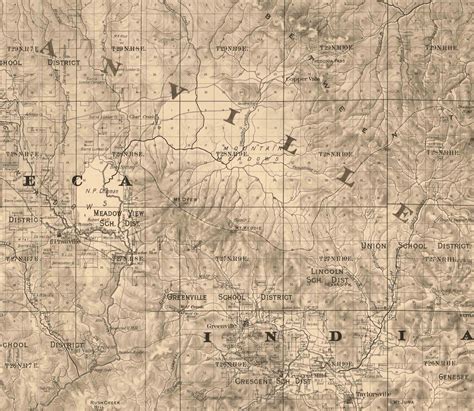 Plumas County California 1892 Old Wall Map Reprint With Etsy