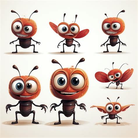 Ant Cartoon Character In Professional Art Premium Ai Generated Image