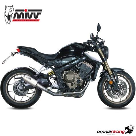 Mivv Mk3 Full Exhaust System Slip On In Steel Racing For Honda