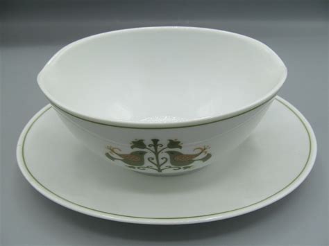 Noritake HERMITAGE 6226 Gravy Boat With Attached Underplate Japan EUC