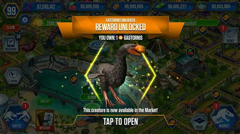 UNLOCKING GASTORNIS 999 X3 MAXED JURASSIC WORLD THE GAME YouTube