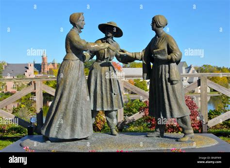 Statue of Susan B Anthony Amelia Bloomer and Elizabeth Cady Stanton ...