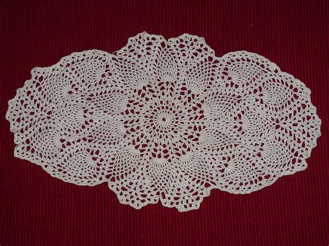 Crafty Oval Pineapple Doily