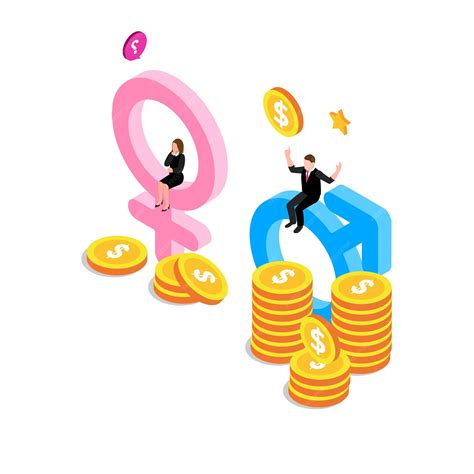 Premium Vector Gender Gap And Inequality In Salary