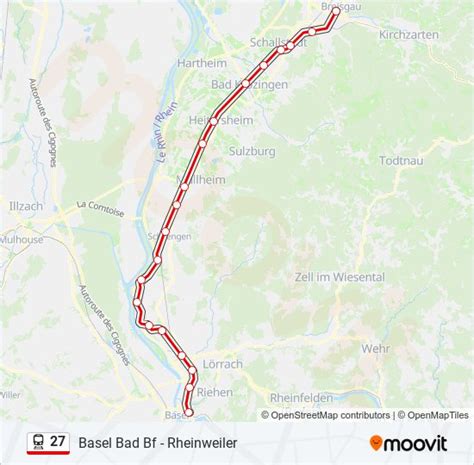 Route Fahrpl Ne Haltestellen Karten Basel Bad Bffreiburg