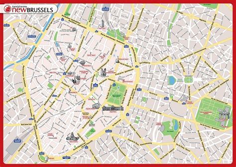 Brussels Attractions Map | FREE PDF Tourist City Tours Map Brussels 2025