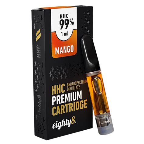 Eighty8 Premium Hhc Vape Cartridge 1ml 99 Hhc Mango