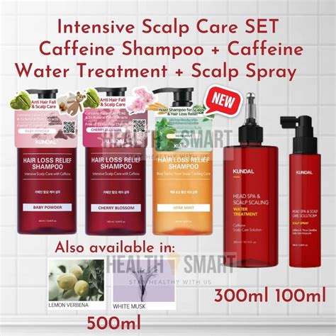 Kundal Scalp Care Caffeine Hairloss Shampoo Scalp Care Scalp Spray