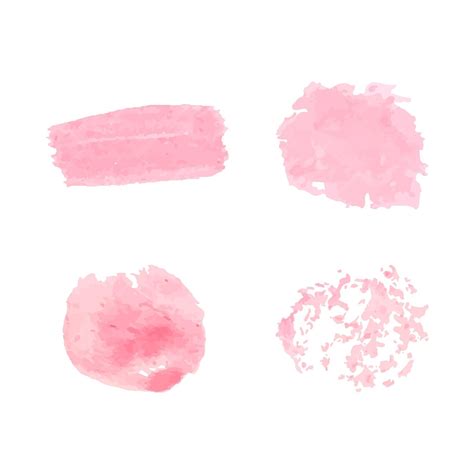 Premium Vector Pink Watercolor Brush Strokes