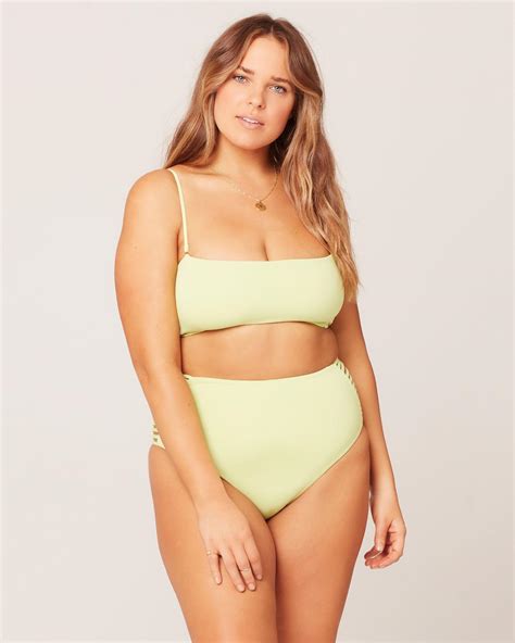 L Space Synthetic Kit Bikini Top In Green Lyst