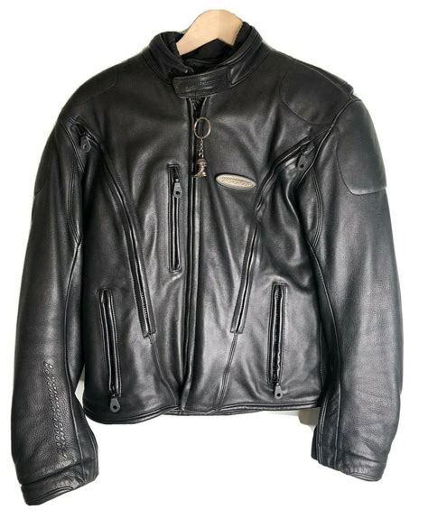 Harley Davidson Womens Fxrg Leather Jacket Sz S Hea Gem