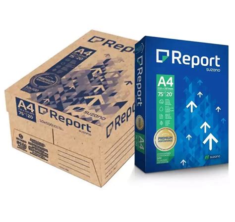 Ciranda de Papel Papel Sulfite Report A4 de 75g m² caixa 10pcts